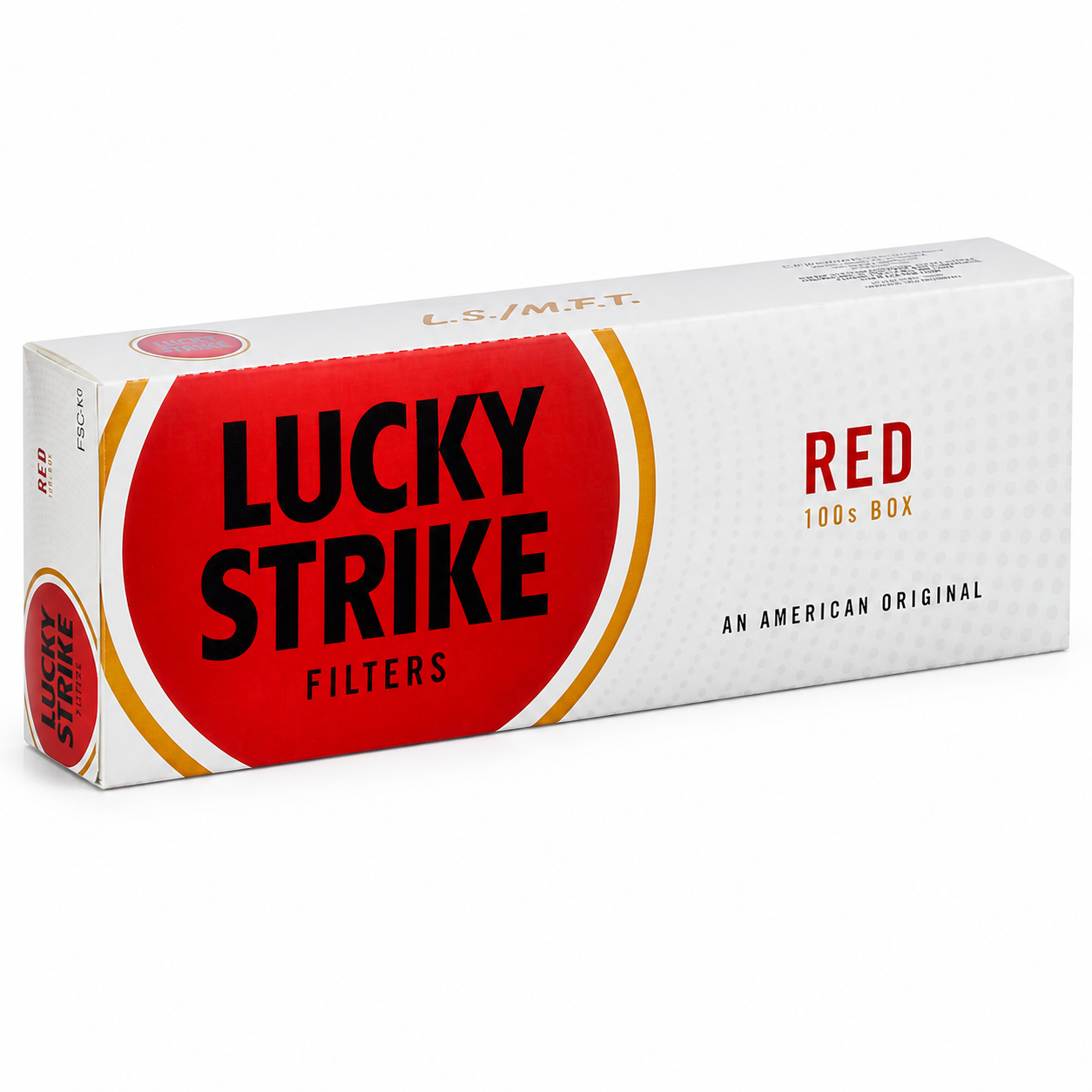 Lucky Strike Red Filters sealed cigarette carton