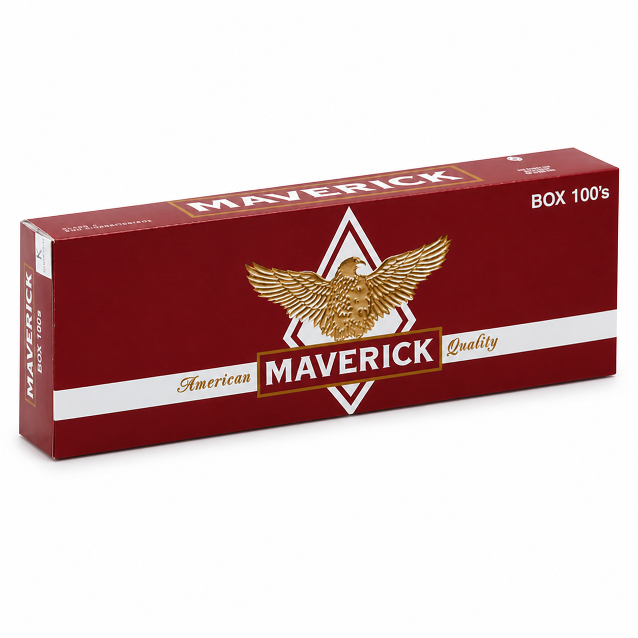 Maverick Red 100s sealed cigarette carton